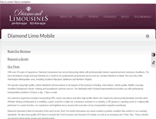Tablet Screenshot of diamondlimo.com